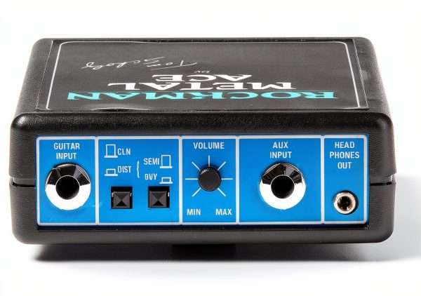 Rock MA Electric Guitar Headphone Amp Black-3