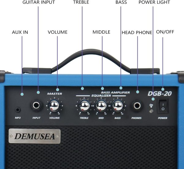 Orange Bass Amp Portable 20W Leather ABS Amplifier-2
