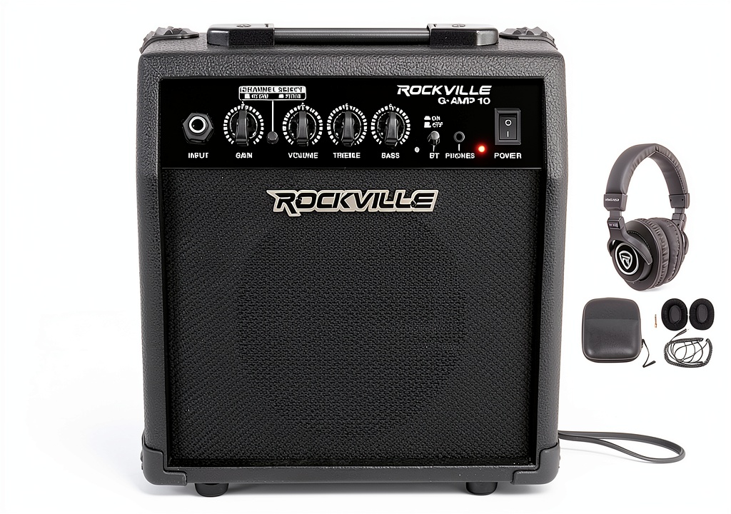 Portable guitar amp with Bluetooth connectivity