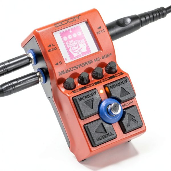 MS-60B+ Bass Multi-Effects Pedal Red Plastic-2