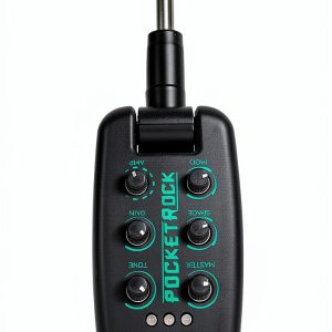 Electric Guitar Headphone Amp Pocket Rock Black-0