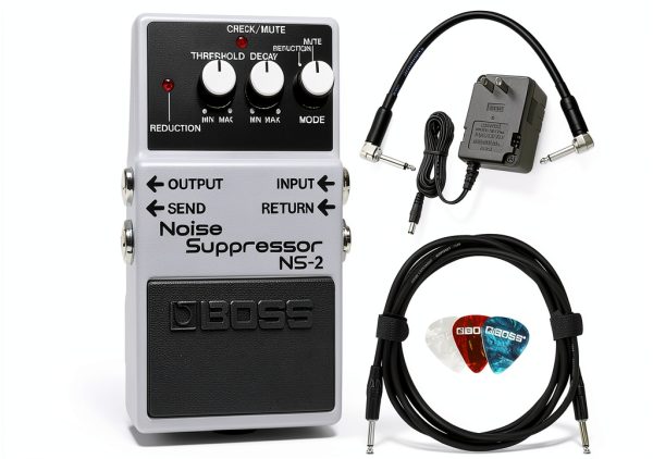 BOSS NS2 Compact Noise Suppression Pedal Bundle-0