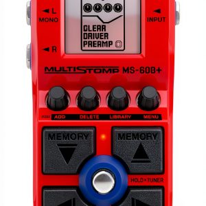 MS-60B+ Bass Multi-Effects Pedal Red Plastic-0