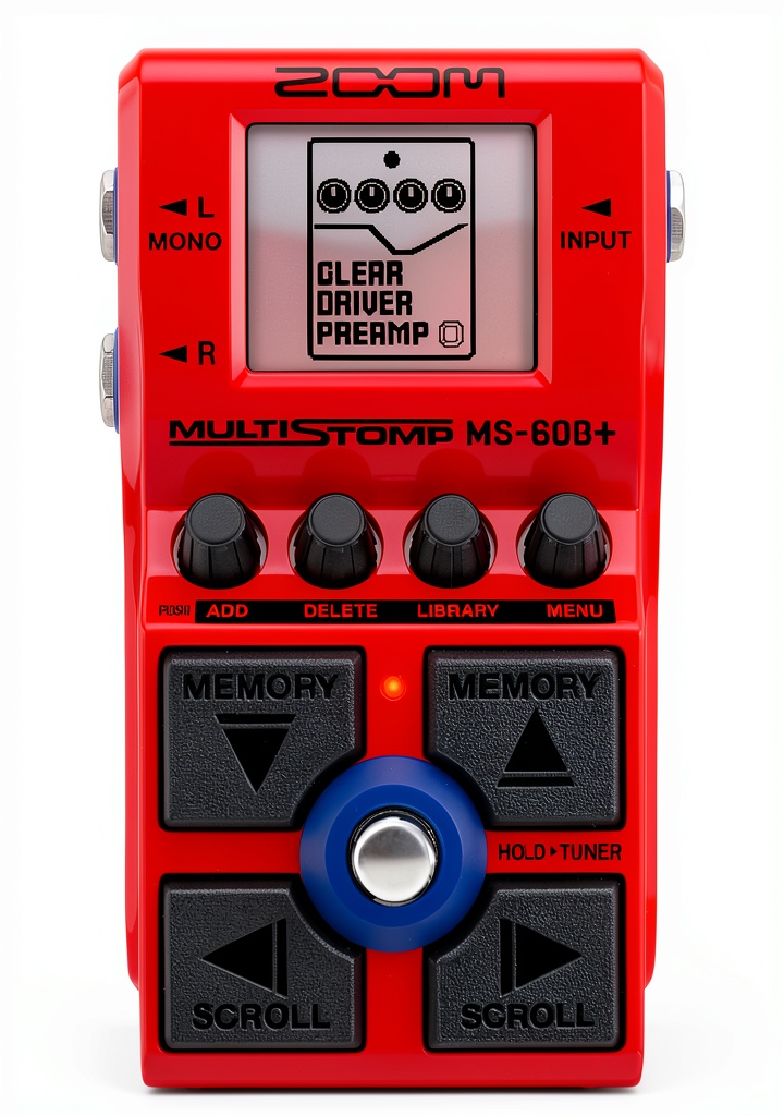 MS-60B+ Bass Multi-Effects Pedal on a stage