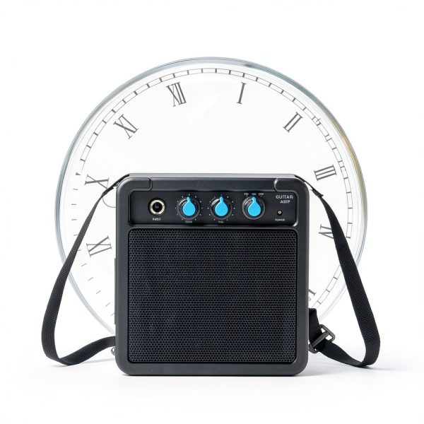 UZOCHI Mini Guitar Amp Black Plastic Dual Mode-3