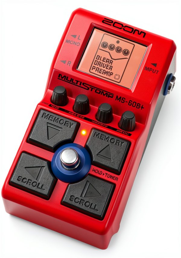 MS-60B+ Bass Multi-Effects Pedal Red Plastic-5