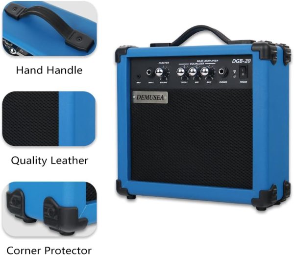 Orange Bass Amp Portable 20W Leather ABS Amplifier-3