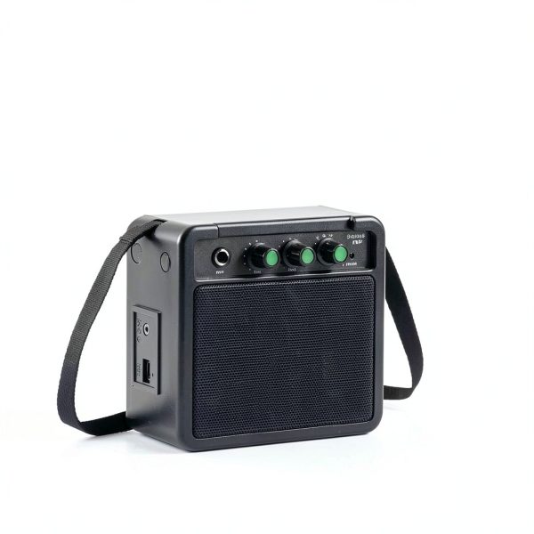 UZOCHI Mini Guitar Amp Black Plastic Dual Mode-5