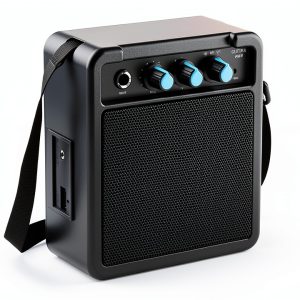 UZOCHI Mini Guitar Amp Black Plastic Dual Mode-0