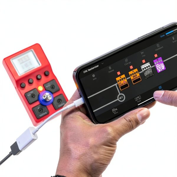 MS-60B+ Bass Multi-Effects Pedal Red Plastic-4