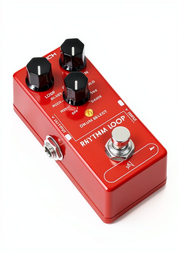 Electric Guitar Looper SL-03 Aluminum Red-1