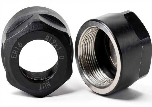 FILFEEL ER16 Collet Nut CNC Milling Chuck Holder Black M19x1.0-2