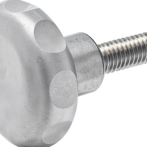 Star Handle, Stainless Steel, GN 5335-40-M8-16, matt Blasted, Handle Diameter 40 mm, Thread M8 x 16-0