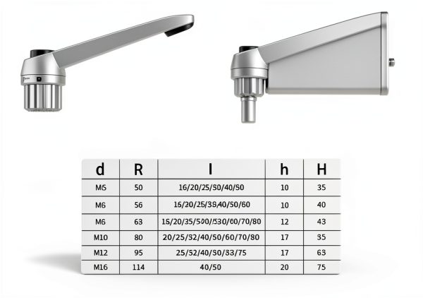 1PC M5 M6 M8 M10 M12 M16 Clamping Lever Machinery Adjustable Handle Locking External Male Thread Knob (Color : Nut, Size : M6)-4