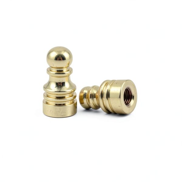 Golden Lamp Screw Caps Nut Cover, Chess Piece Shape, 2 Pack DIY-1