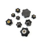 XAOLIUZi Plum Hand Nuts M4 M12 Black Thumb Handle Perforated Options-0