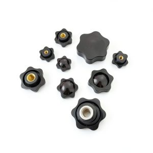XAOLIUZi Plum Hand Nuts M4 M12 Black Thumb Handle Perforated Options-0