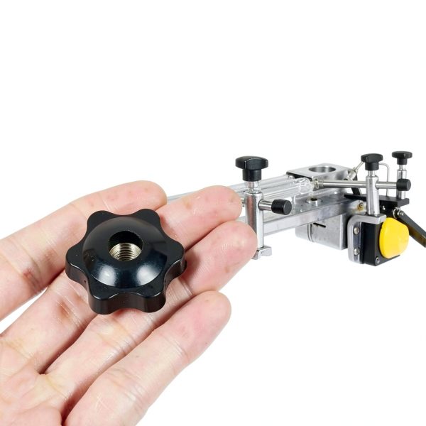 Star Knob Plastic Handle Nut Adjustable PLAFOPE Black 3x3x1.5cm-2