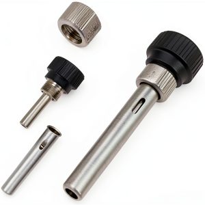 3-piece Soldering Iron Accessories Set Stainless Steel Sleeve Handle Parts for Hot Plate Electric Soldering Station-0