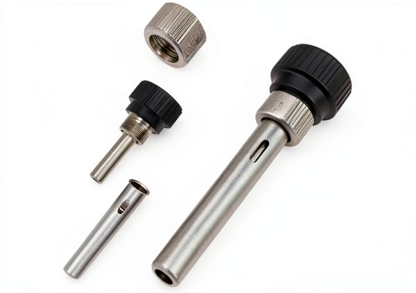 3-piece Soldering Iron Accessories Set Stainless Steel Sleeve Handle Parts for Hot Plate Electric Soldering Station-0