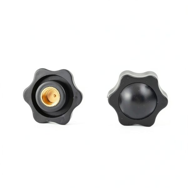 XAOLIUZi Plum Hand Nuts M4 M12 Black Thumb Handle Perforated Options-2
