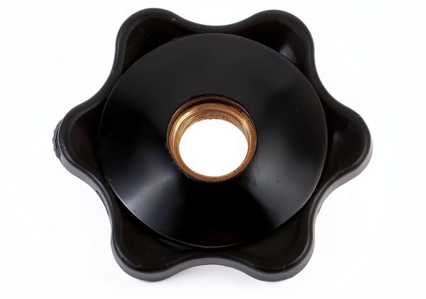 Star Knob Plastic Handle Nut Adjustable PLAFOPE Black 3x3x1.5cm-1