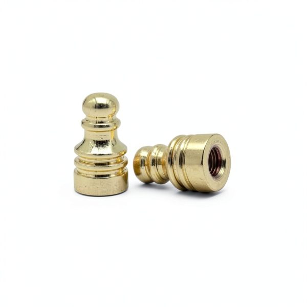 Golden Lamp Screw Caps Nut Cover, Chess Piece Shape, 2 Pack DIY-2