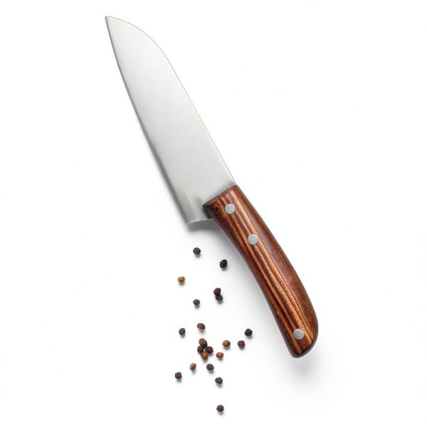 Angoily Simple to Install Knife Handle Wood Replacement for Kitchen Knife Grip Handle-8