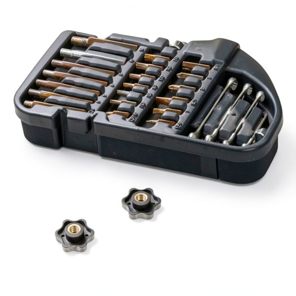 Star Knob Plastic Handle Nut Adjustable PLAFOPE Black 3x3x1.5cm-5